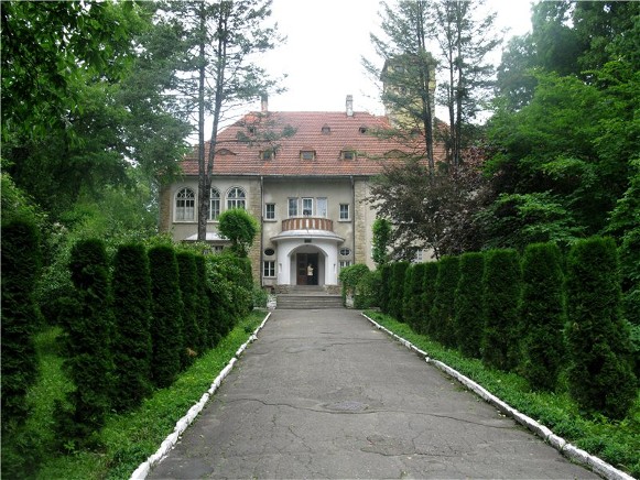 Image - The former Orenstein family palace (1912) in Storozhynets (today part of the forestry tekhnikum).